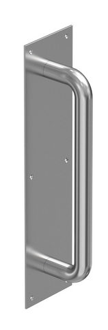 12" Stainless Steel Pull c/w Backplate
