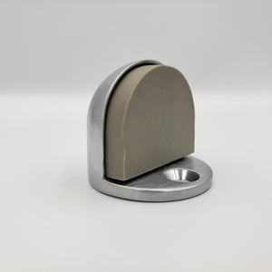 Universal Dome Floor Stop - Brushed Chrome
