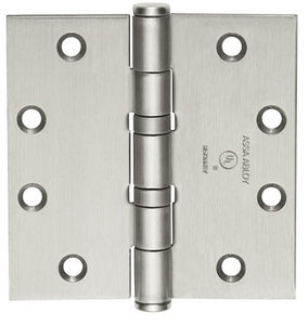 Ball Bearing Standard Weight 4 1/2" x 4" Stainless Steel Hinges