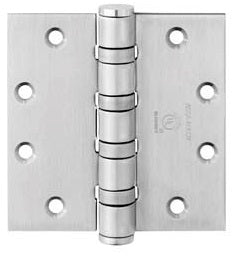 Ball Bearing Heavy Weight 5" x 4 1/2" Brushed Chrome Hinges