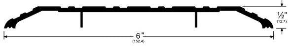 6" Wide x 1/2" High Saddle Threshold