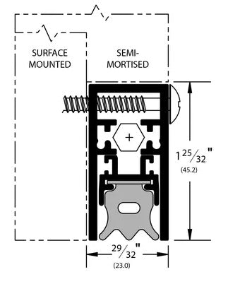 Heavy Duty Surface Automatic Door Bottom