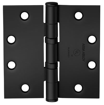 Ball Bearing Standard Weight 4 1/2" x 4" Black Hinges