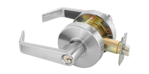 Commercial Grade 2 Cylindrical Storeroom Lock - Satin Chrome